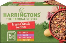 Harringtons Grain Free Hypoallergenic Wet Dog Food Classics 16x400g Turkey Lamb  4.01 per kilo