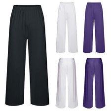 Mens Dancewear Performance Long Pants Beach Trousers Lyrical Liturgical Summer