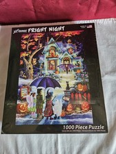 Halloween Jigsaw Puzzle FRIGHT NIGHT 1000 piece NEW Sealed Classic Haunted House