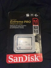 SanDisk Extreme PRO 64GB CFast 2.0 525MB/s 4K VPG 130 Memory Card SDCFSP-064G