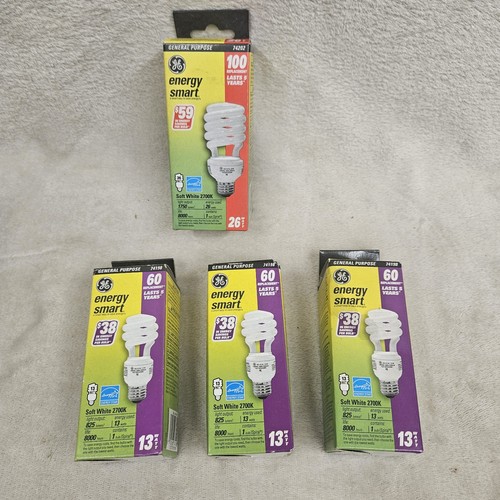 GE Energy Smart Glühbirnen 4er Set Soft White 13 Watt 74198 26 Watt 74202 - Bild 1 von 4