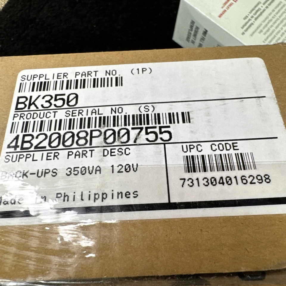 APC Back-UPS BK350 350VA 210W 6 Outlets UPS (UP TO 4) - Image 2 of 4