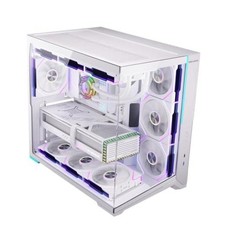 ZEROMAX ATX PC Case Mid-Tower Airflow Gaming Computer Case 8 Slanted White