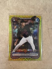 2026 Bowman Baseball Jonah Tong #65 RC Yellow Mojo Refractor /75 Mets ROOKIE