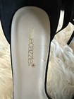 ShoeDazzle Women’s Black Faux Suede Strappy Ankle Strap Open Toe Heels 9 — photo 2