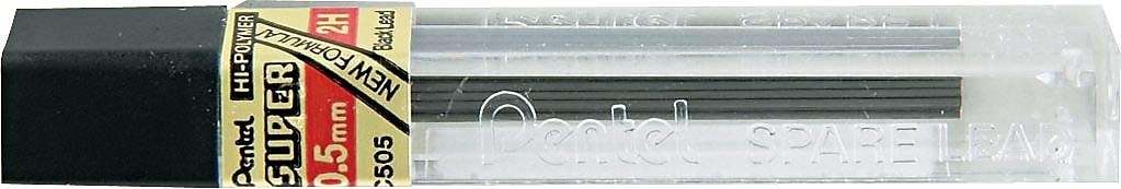 Pentel Super Hi Polymer HB Lead Refill 0.5mm 144 Count for Mechanical Pencils