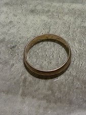Vintage 9ct Yellow Gold Wedding Band Ring 4g Size O – H Samuel 1982