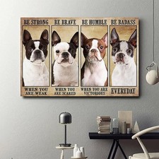 12x8 Inch Funny Dog Lover Metal Sign - Decorative Plaque for Home or Cafe