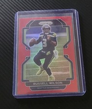 2021 Russell Wilson Panini Prizm #45 Retail Red Prizm SSP Case Hit Low Pop
