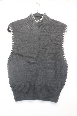 Olivia James the Label Cheyenne Black Sweater Vest-Small-NWT-Academia-Preppy