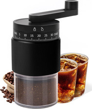 Manual Coffee Grinder with Ceramic Burr, 40G Capacity,35 Adjustable Settings,Por