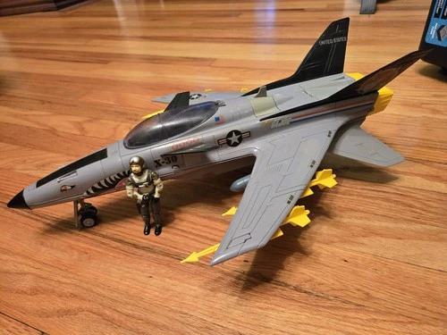 1986 GI JOE CONQUEST X-30 100% Complete w/ Slip Stream Hasbro ARAH Jet