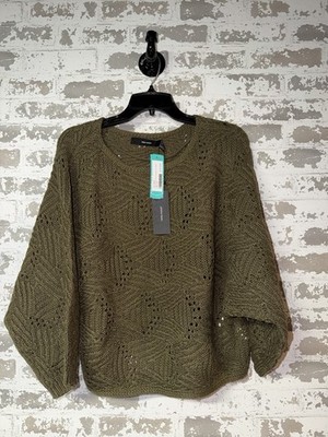 NWT! Vero moda Gigi Quarter Sleeve Boatneck Sweater - Olive Size XL