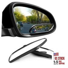2 PCS Blind Spot Mirror, Adjustable Wide Angle Convex Side Rearview Mirrors,