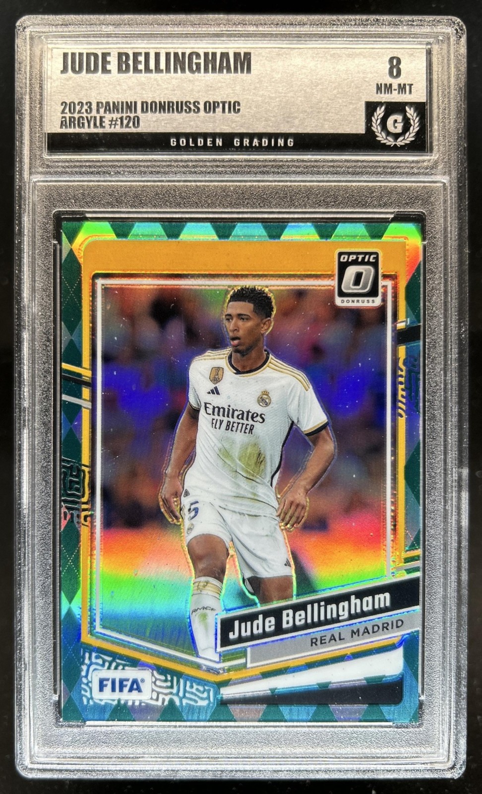 2023-24 Panini Donruss Jude Bellingham Optic Argyle #120 Real Madrid GGS 9