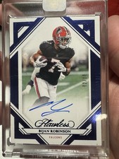 2023 Panini Flawless - Rookie Frame Signatures Bijan Robinson Sapphire /10 RC