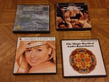 4 Lot CLASSICAL Reel To Reel Tapes- Andre Kostelanetz, Szell Cleveland Orchestra