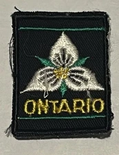 Scouts Canada Provincial Ontario Trillium Patch Badge