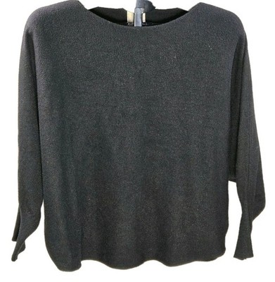 Women's Kerisma M/L Black Dolman Sleeve Sweater Quiet Luxury