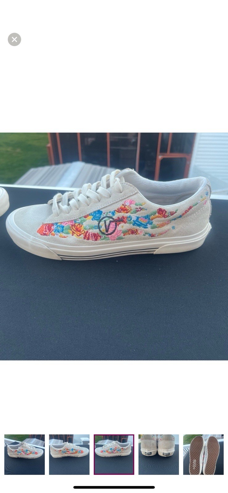 Vans Sid DX Anaheim Factory Flower Flame True White Sneakers M 10.5 image 4