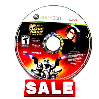 Star Wars Clone Wars: Republic Heroes Microsoft Xbox 360 2009 - Authentic Tested
