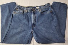 Levi's 565 Loose Fit Wide Leg Men's Jeans 38x29 Blue Denim Altered USA Y2K