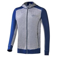 Black Crevice Herren Merino Kapuzenjacke, Steel Blue/Grau, L