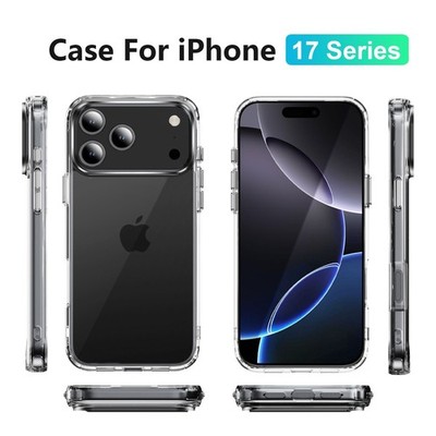 Hülle für iPhone 17 11 12 Pro 13 14 15 16 Max Stoßfest TPU Silikon Handyhülle