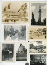 11 Vintage photos lot / MIX of MILITARY HISTORY Images WWI WWII Museum Weapons