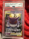 2018 Pokemon Japanese Sun & Moon Gengar & Monika GX Tag Bolt PSA 10