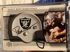 Dave Casper 2004 Upper Deck Sweet Spot Signatures Football AUTO Helmet Raiders