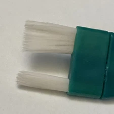 #8/4 Loew-Cornell Double Tip Artist’s Paintbrush 251-8/4 Plaid Striper Green New