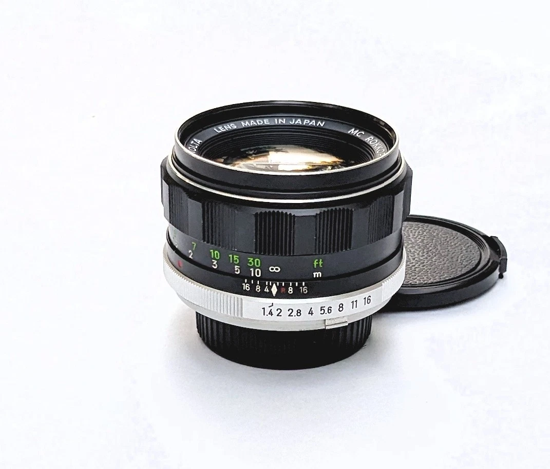 Minolta XD一眼レフカメラMC ROKKOR-PF 58mm f/1.4 25+ Minolta Rokkor PF 58mm Focal f/1.4 Camera Lenses for sale
