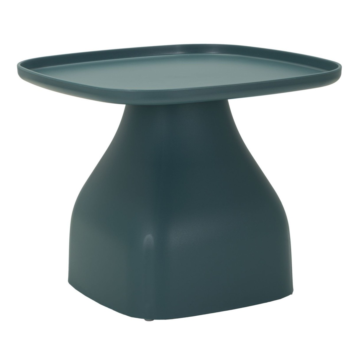 Table d'Appoint Carrée Gea 38cm Bleu au Style Minimaliste Épuré