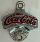 Vintage Drink Coca Cola Metal Bottle Opener Starr-X Wall Mount Silver Germany