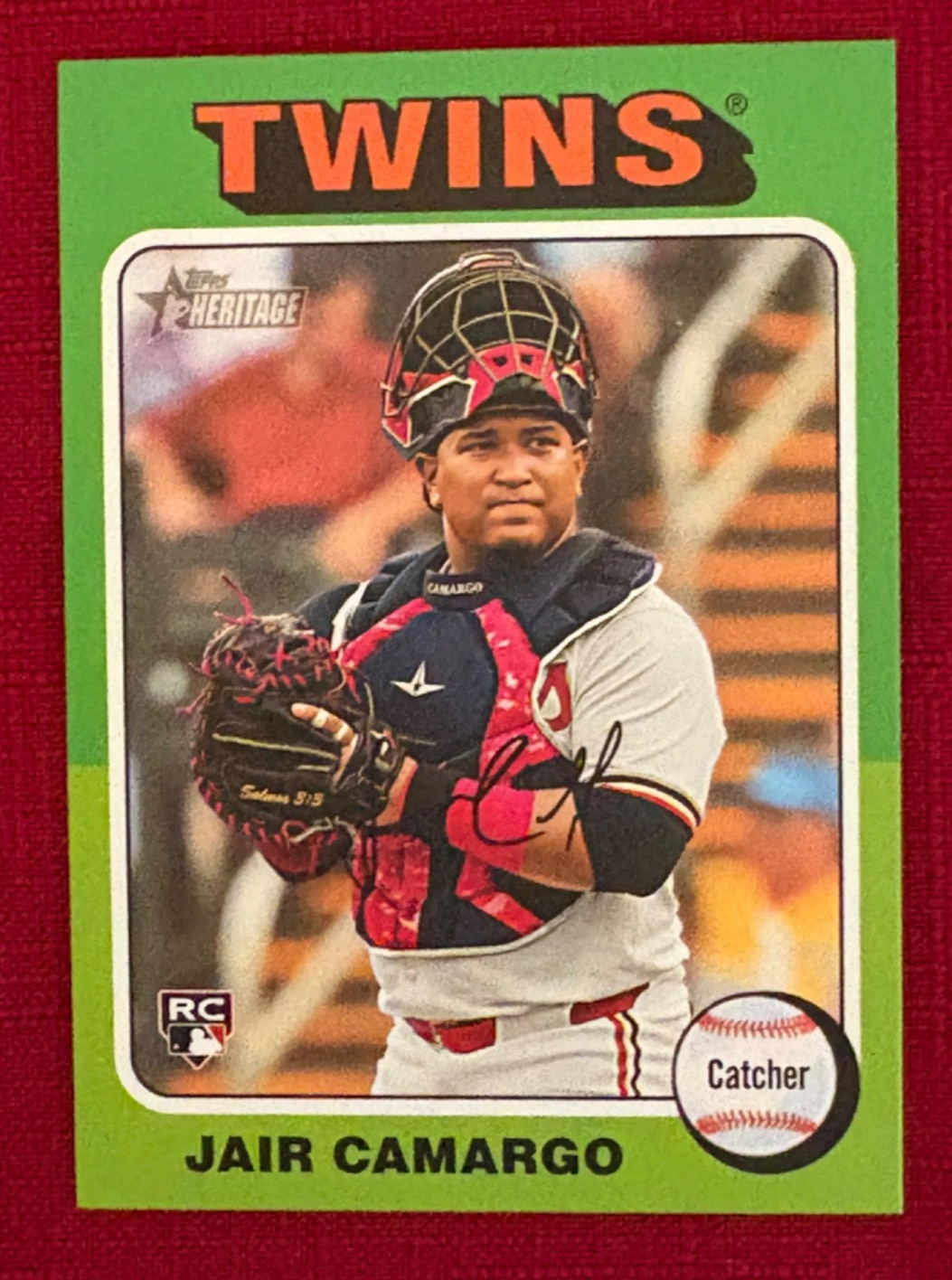 JOHN'S DEALS - US - 2024 TOPPS HERITAGE #633 - JARI CAMARGO, TWINS - ROOKIE