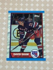 1989-90 Topps David Shaw #39 New York Rangers (Q)