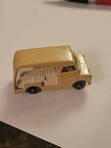 Vintage Lesney Matchbox No. 29 Bedford Milk Delivery Van #29 Nice Vtg Tan