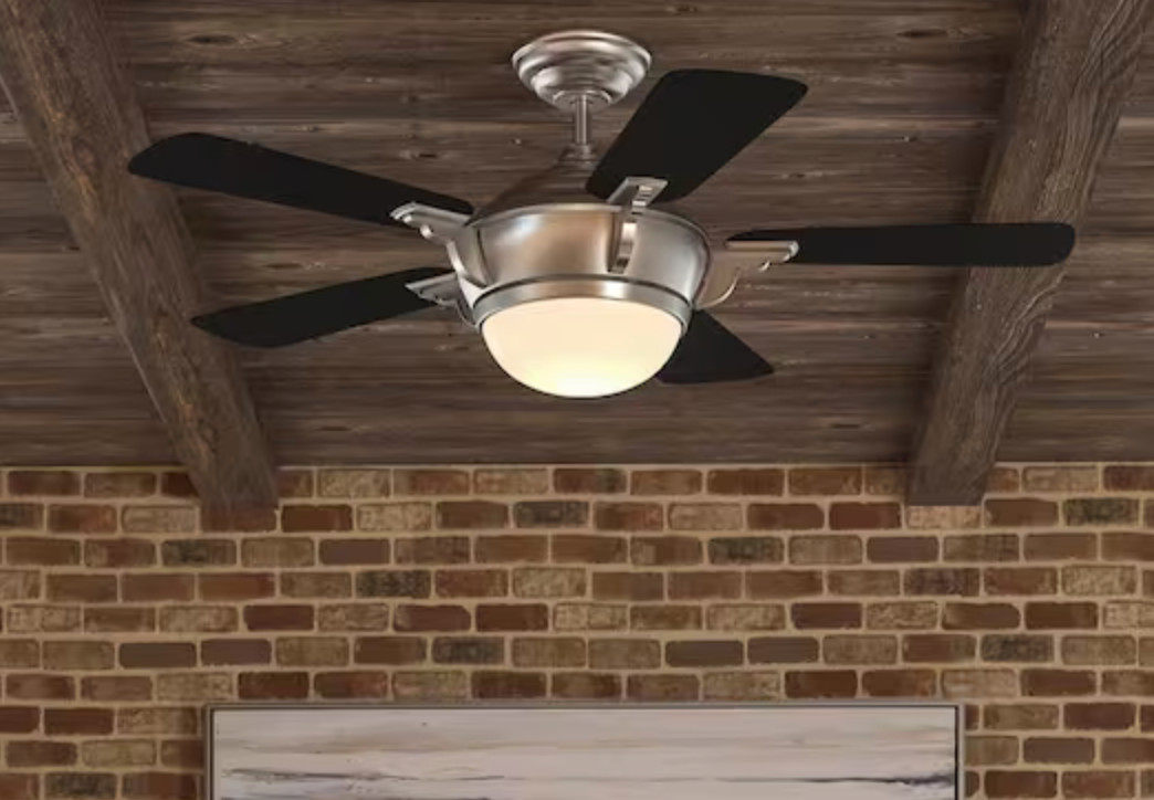 Hampton Bay Midili 44" LED Ceiling Fan - Brushed Nickel