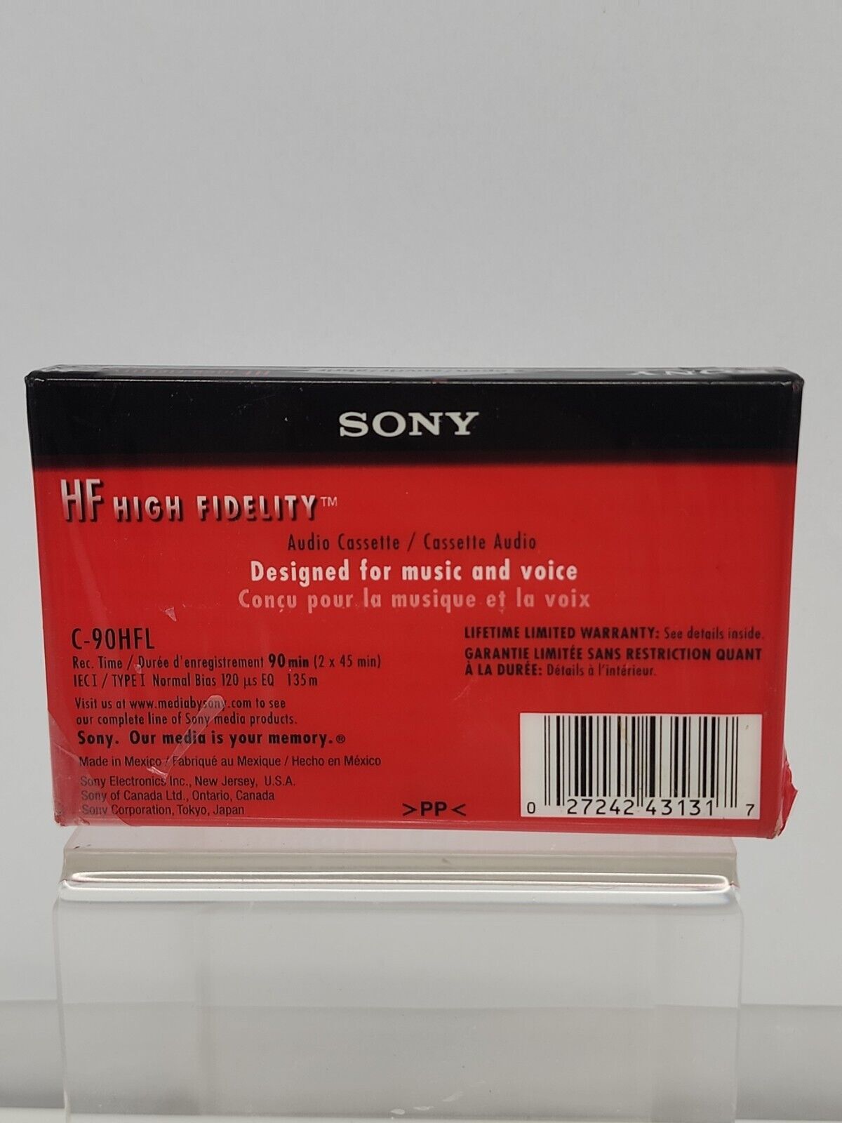 Cassette Standard vide 60 Minutes, enregistrement Audio pour