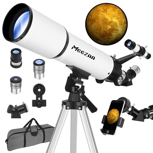 Telescopio, Telescopio para Adultos Alta Potencia, 80mm Apertura 600mm Portátil - Imagen 1 de 6