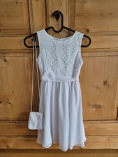 Kommunion Kleid, Größe 134 nur einmal getragen, mit kleiner Tasche, Kerzenhalter