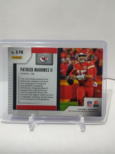 2019 Panini Prizm Patrick Mahomes II Brilliance Kansas City Chiefs MVP - Foto 2 di 2