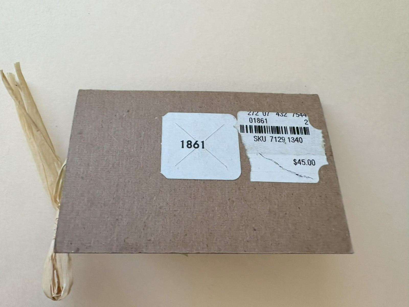 Jan Barboglio Tag Iron Arm  OriginaL Tag 3 3/8" (TAG ONLY)