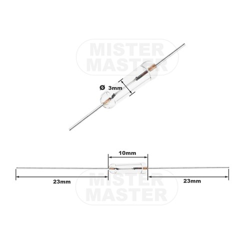 FUSIBILE IN VETRO 2A 250V RAPIDO ASSIALE MINI FUSIBILE 3X10mm A SALDARE - 10 PZ - Imagen 4 de 4