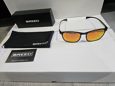 New Breed Bsg034bk Halley Black Titanium Polarized Unisex Sunglasses