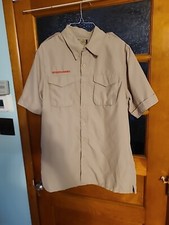 Boy Scout BSA UNIFORM SHIRT Mens Large Short Sleeve Vented Back