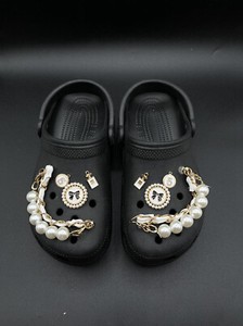 crocs white with charms