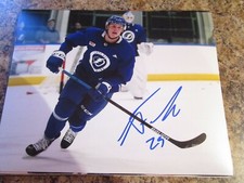 NOLAN FOOTE SIGNED 8X10 MATTE PHOTO KELOWNA ROCKETS (I) TAMPA BAY LIGHTNING