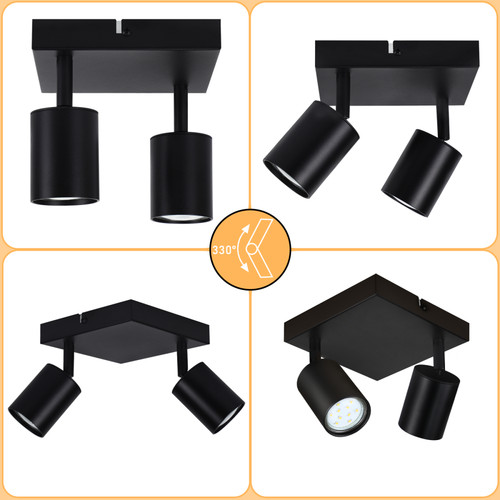 Deckenleuchte LED Decken- Wand-Lampe Spot Strahler GU10 Büro Flurlampe Leuchte - Bild 5 von 24